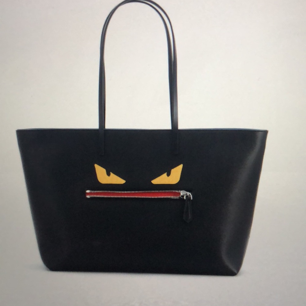 Black Fendi Monster Tote Bag NEW 💙host pick 💙